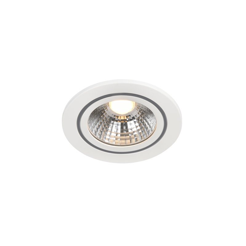 Alec Semi Flush Mount, White