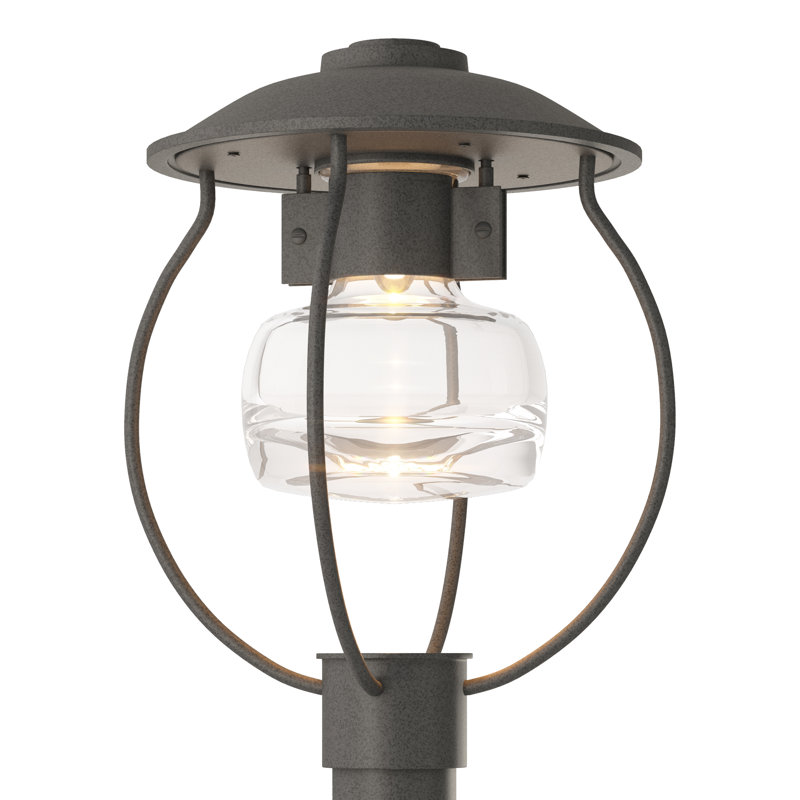 Mason Post Light - Clear Glass, Natural Iron