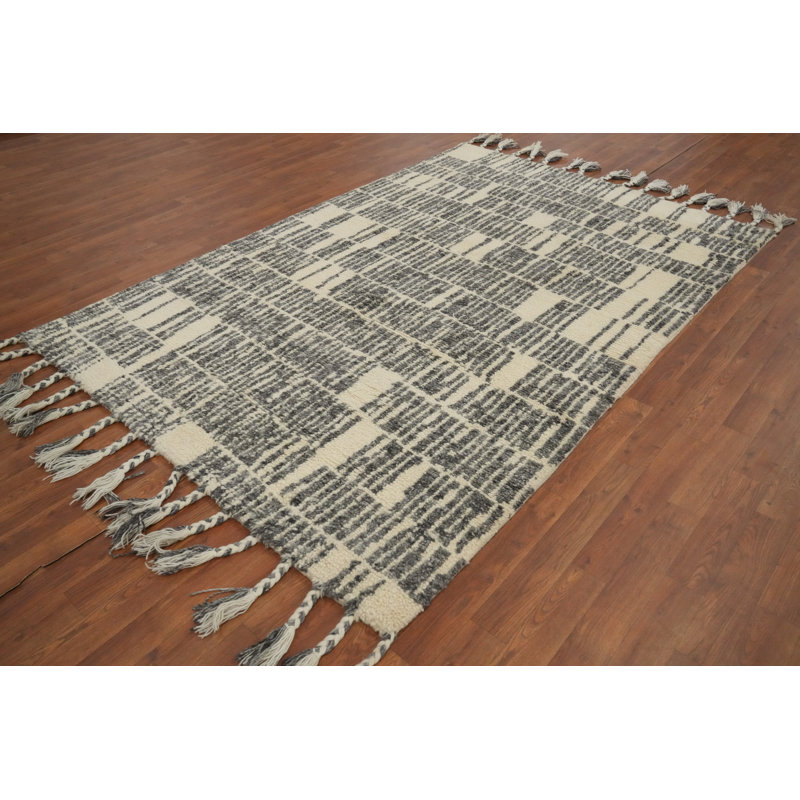 Tapis oriental marocain fait à la main 5 x 8 po