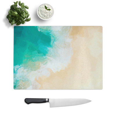Glass Kelingking Beach in indonesia in Abstract Chopping Board