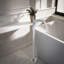 Robinet de baignoire autoportant Robinet de baignoire autoportant à finition chromée Robinet pour salle de bain à poignée simple avec douche à main