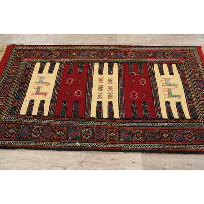 Tapis tribal tissé à la main Kilim 3 x 6