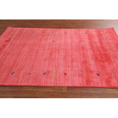 Tribal Gabbeh Oriental Area Rug 5x8