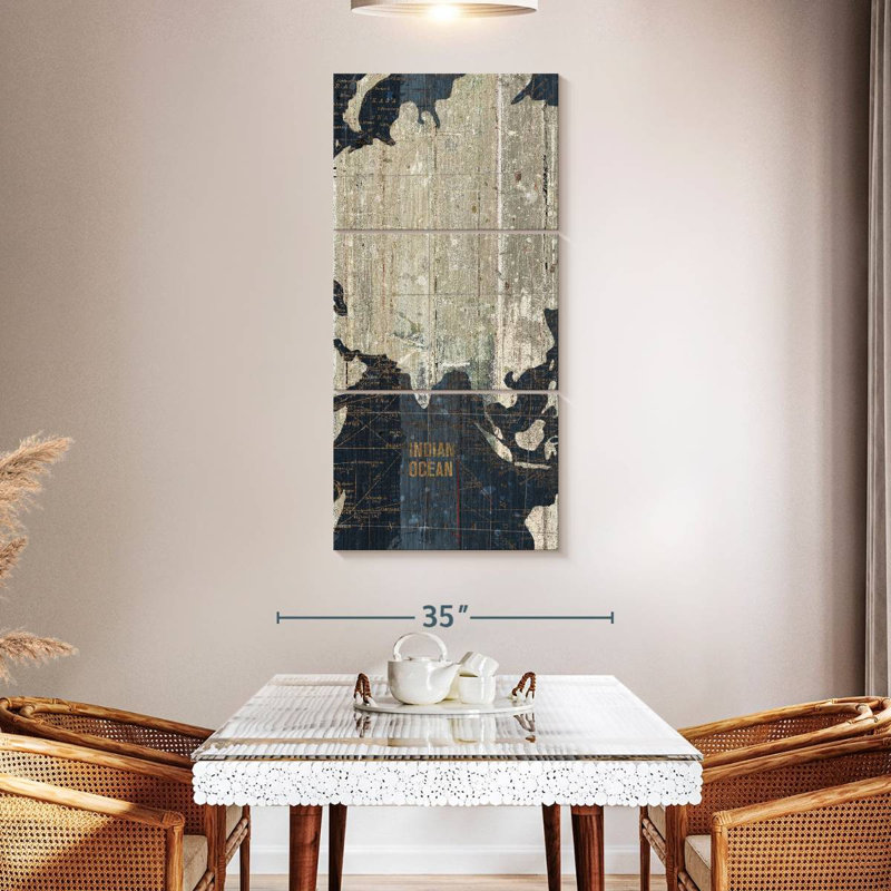 Old World Michelle Blue IV, 52" H x 24" W