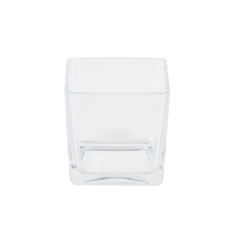 Récipient en verre transparent Poitra, H 3 po x l 3 po x P 3 po