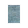 Tapis en laine et viscose à motif abstrait camouflage bleu sarcelle et gris argenté fait à la main Knightsville