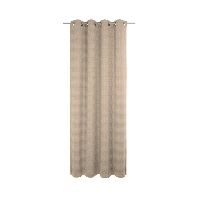 Wybron Little Parrot Eyelet Opaque Curtain, Light Brown, 145 W x 175 D cm