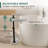 Free-standing Bath Caddy, Adjustable Height, Can be used as End Table, Sofa Armrest Tray-1629543346