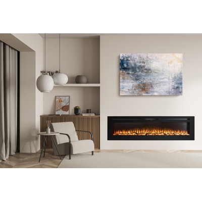Orlando Adam Black Electric Fireplace Insert