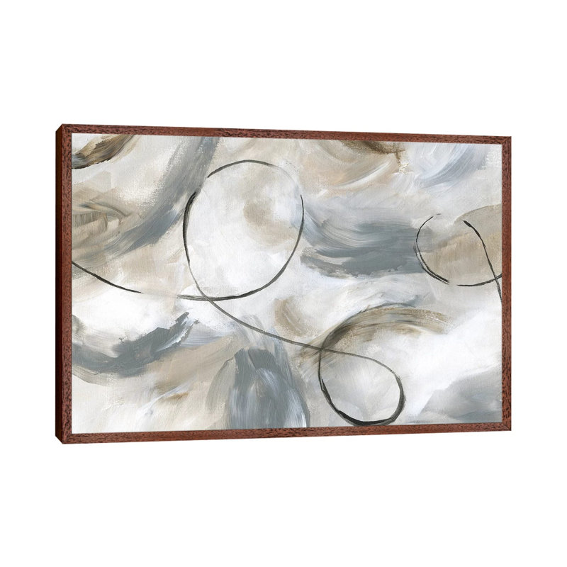 Staccato - Painting on Canvas, 101.6 cm H x 66.04 cm W, Classic Brown Wood Framed