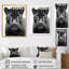 «Grey White Panther», impression réaliste sur toile-91382219-91382222