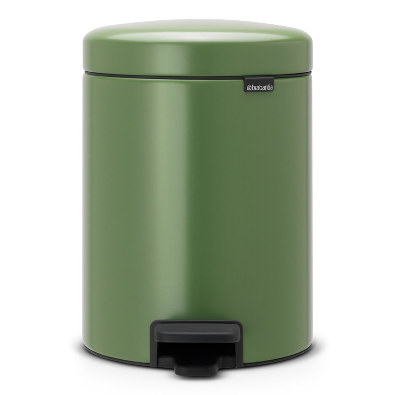Brabantia NewIcon Soft Closing Pedal Bin, Moss Green, 5 L