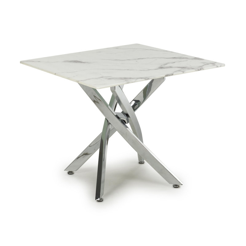 Ayeisha End Table, Chrome
