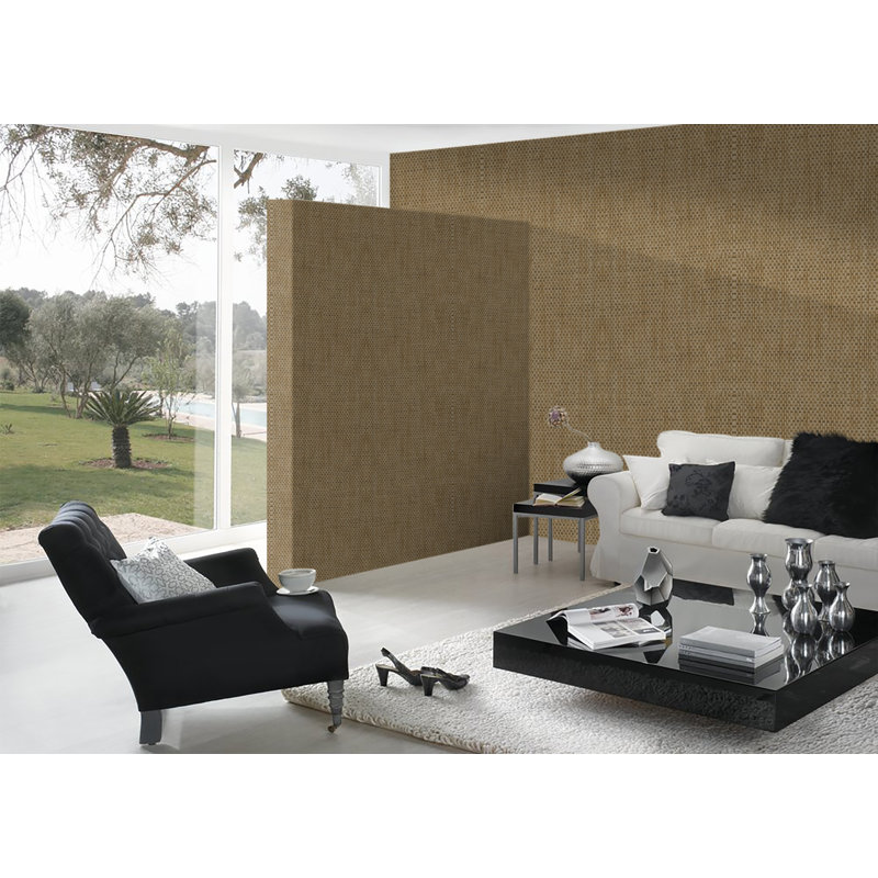 Papier peint Basket Weave, Brun
