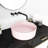 Malwae Pink Ceramic Bathroom Art Sink - Vessel Basin, 15.3In15.3In4.57In, Ceramic, Effortless To Cleanse Artistic 15.3In X 4.57In, Simple Keep Clean And Functioning Splendidly-121112419
