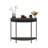 Fluted Half Moon Console Table
