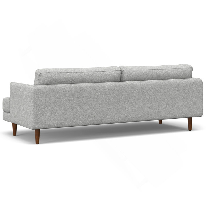Livingston, canapé de 90 po, gris brume, Argent argent