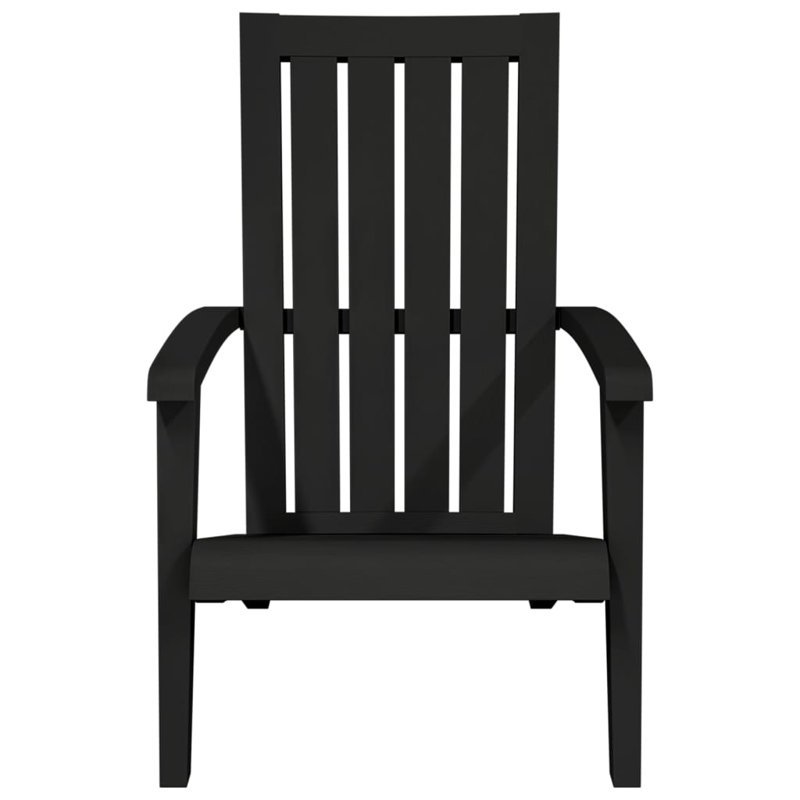 Akili Outdoor Adirondack Chair, Black