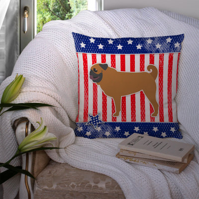 Coussin décoratif intérieur/extérieur patriotique usa carlin