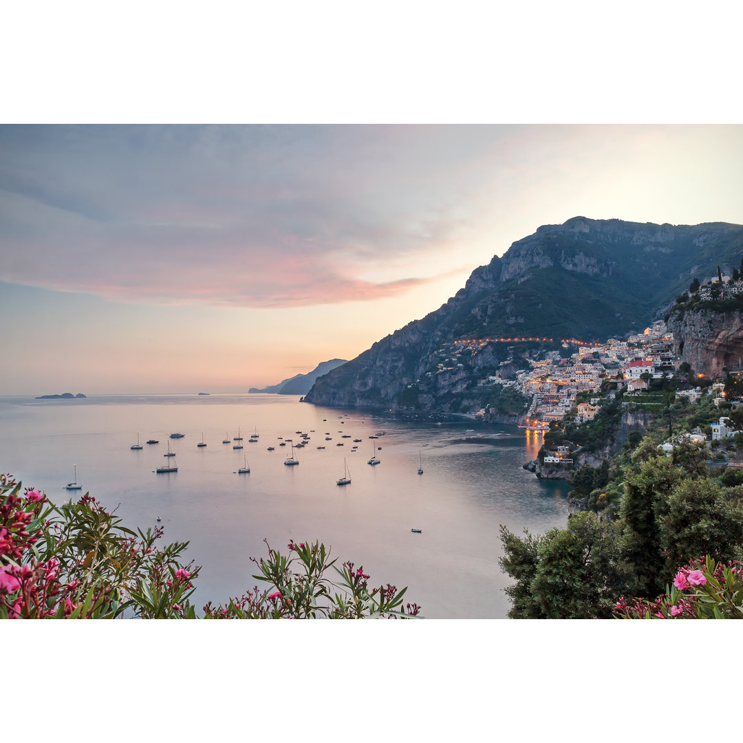 Positano Sunset - Wrapped Canvas Print