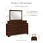 Commode double 10 tiroirs avec miroir Goldene-34581118