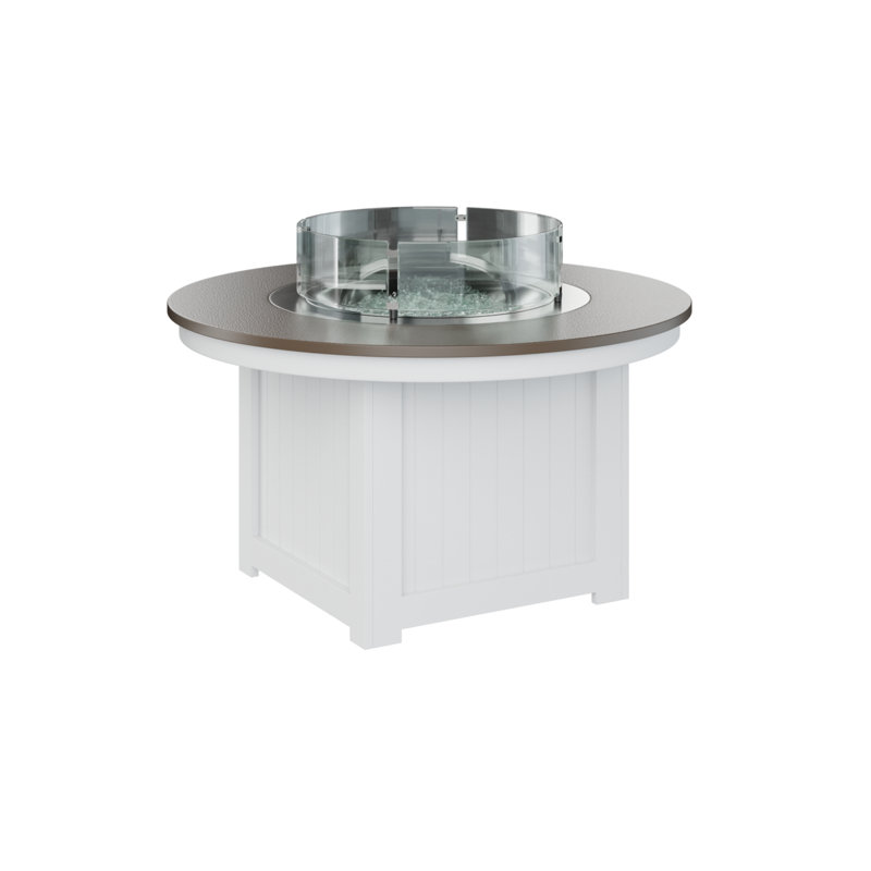 Foyer de table rond Berlin Gardens Donoma, Bronze martelé, H 24,5 po x l 44 po x P 44 po