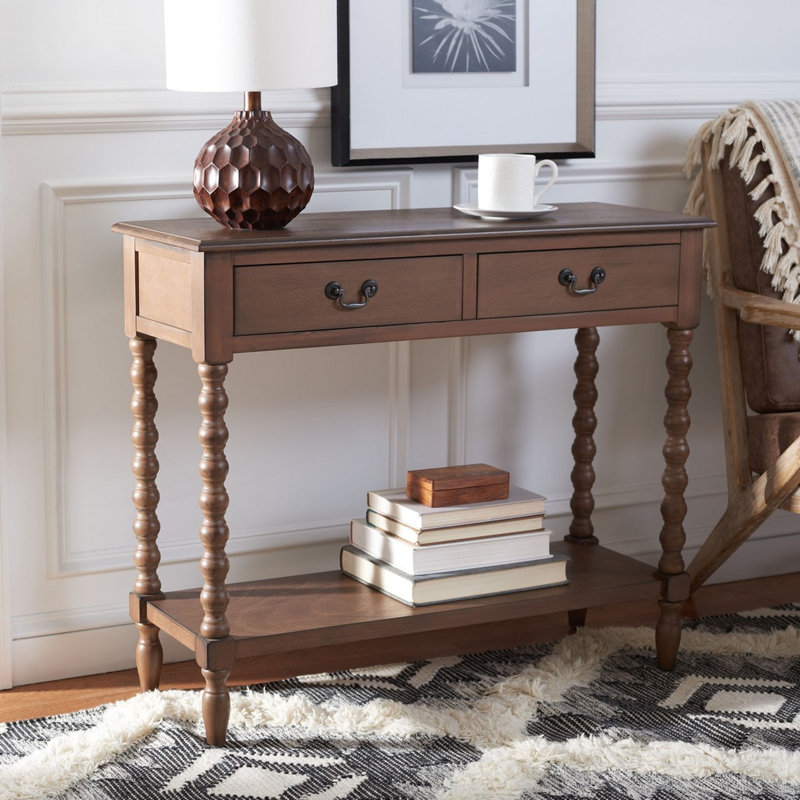 Toulonne 35.5'' Console Table, Brown