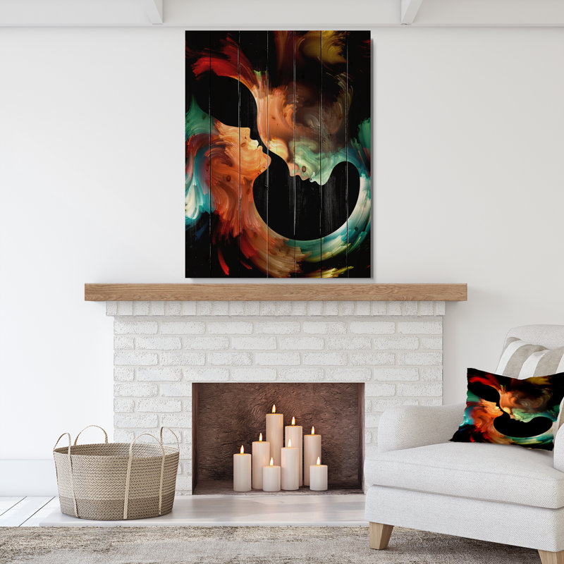 « realms of paint », impression, H 40 po x l 30 po x P 1,5 po, Bois