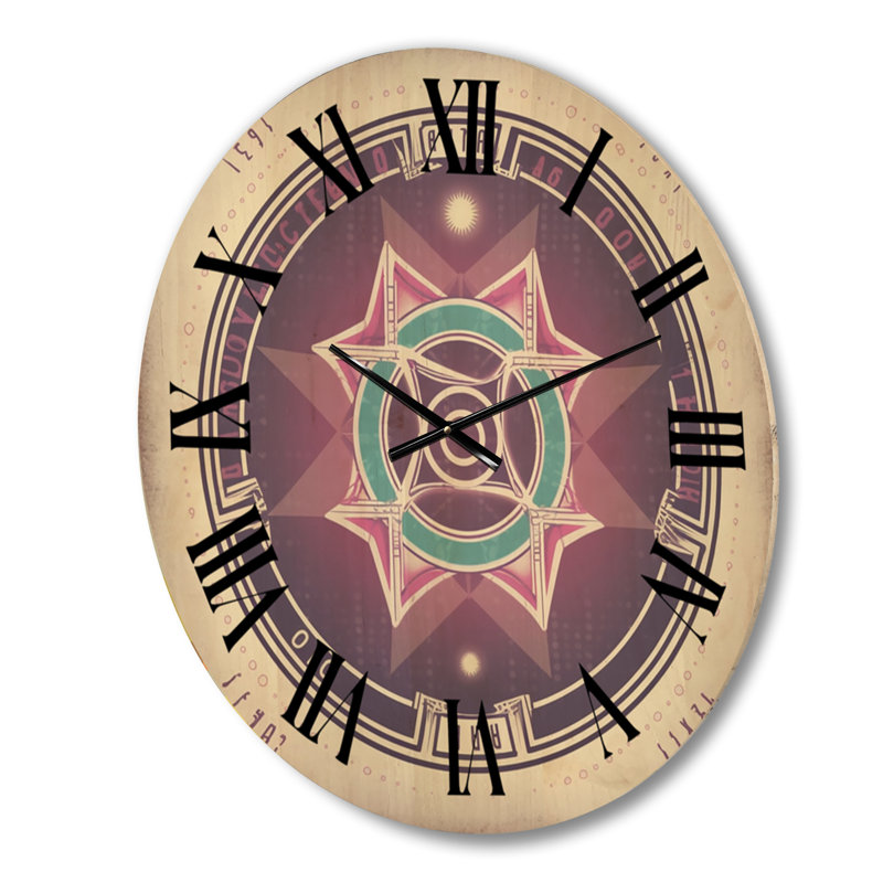 Horloge murale moderne en bois Heal, Moyenne