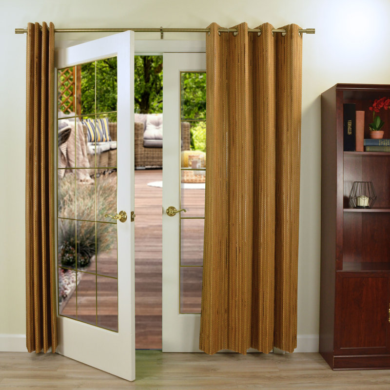 Tringle à rideaux simple Pauleus, 48" - 86", Or