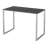 Cular Glass Top Metal Base Writing Desk