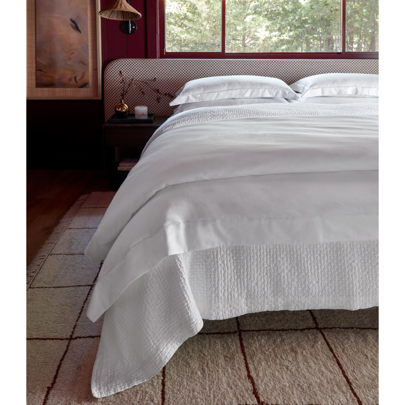 Soprano Duvet Cover, White, King/Cal King Duvet Cover