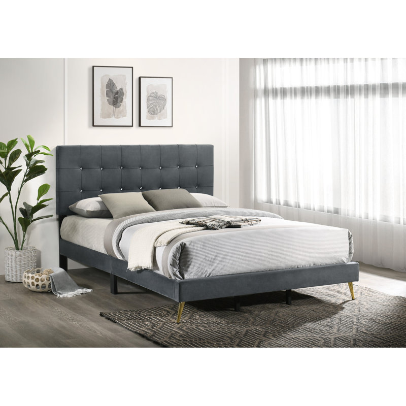 Albali Upholstered Bed, Dark Grey, Super King (6')