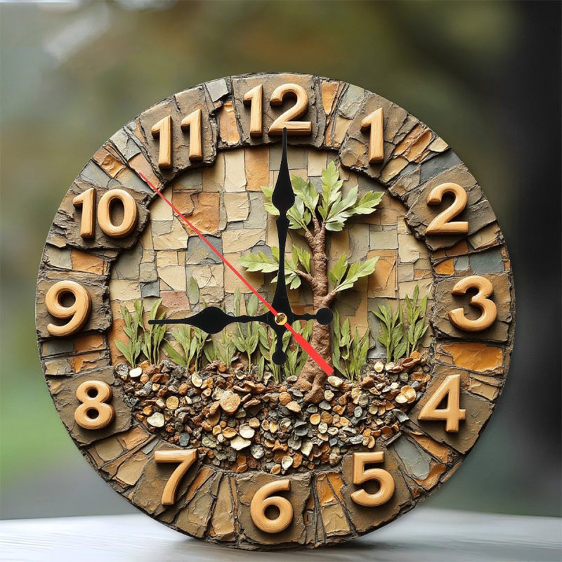 Horloge murale en pierre