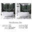 Baignoire de trempage autoportante 63 po x 38,58 po
