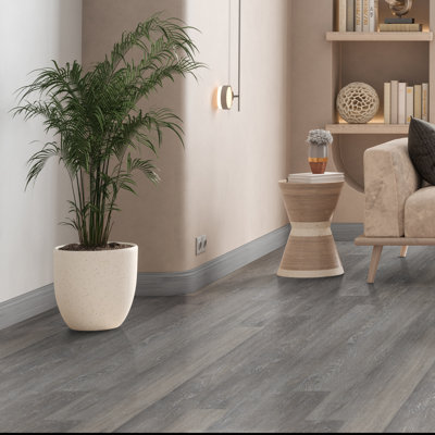 Brushwood Greyford Vale 6 in. x 48 in. 2mm 12mil Glue Down Luxury Vinyl Plank Flooring
