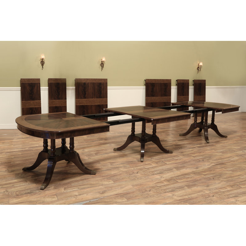 Oval Mahogany Wood Dining Table