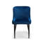 Wynnfield 49cm H Velvet Upholstered Metal Wing Back Side Chair in Grey-170672181