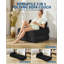 Canapé-lit convertible pliant avec matelas pliable, coussin, support pour le dos et poche latérale pour le salon et la chambre à coucher-1013217361