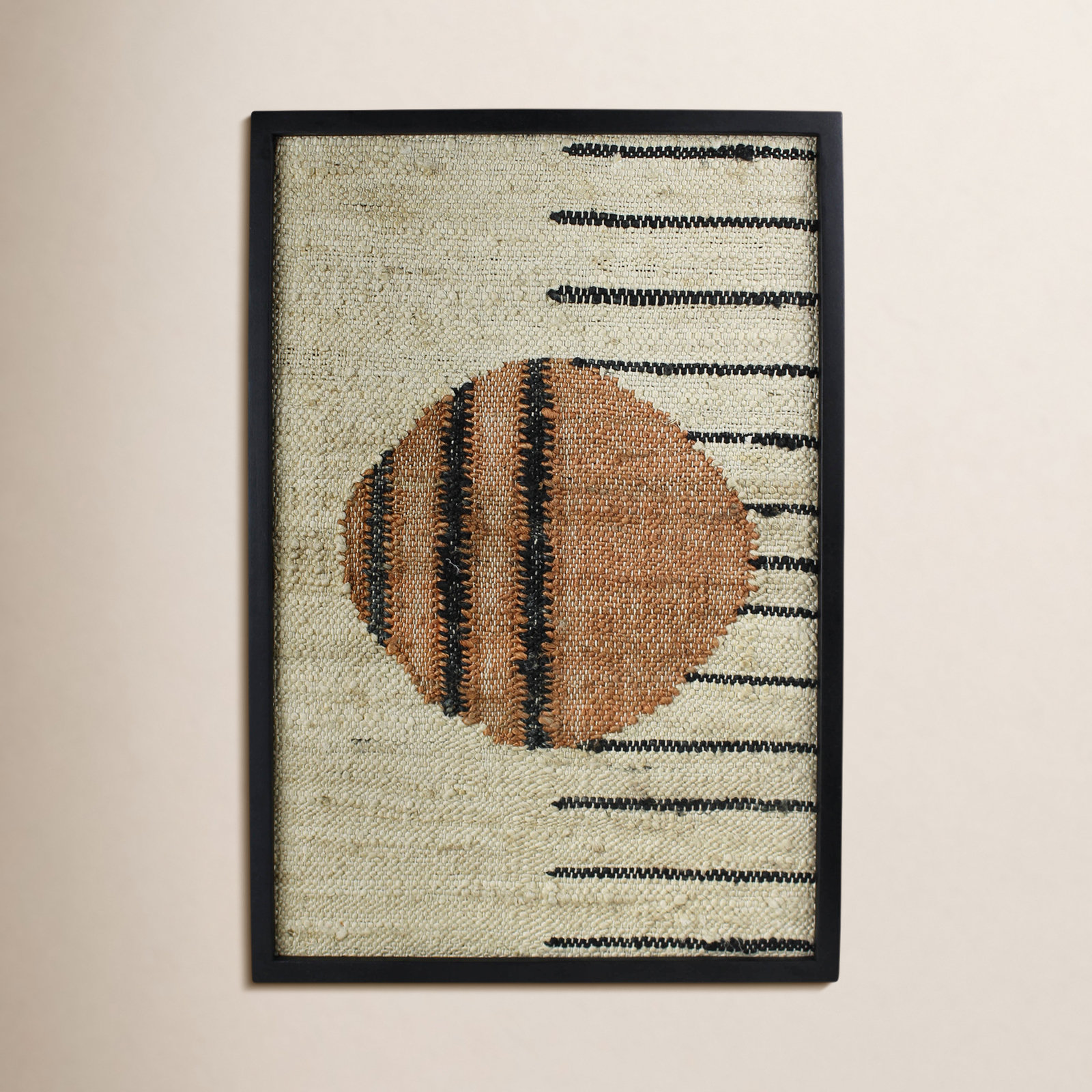 Circle Next To Lines Dimensional Wall Art