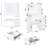 Makeup Vanity Desk With Mirror & , 3 Settings, 4 Drawers, Spacious, White Modern Style Table Lighting Declarations, Vast Storage Space,