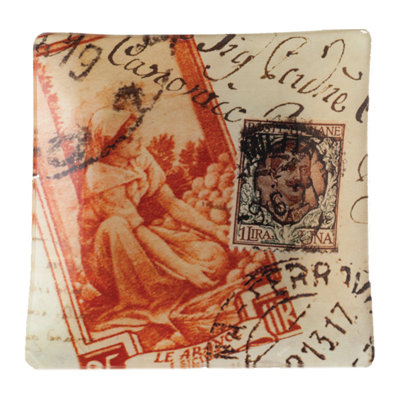 Rosanna European Souvenir Glass Platter