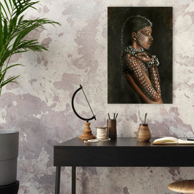 Femme tribale - Art figuratif surréalisme urbain et pop