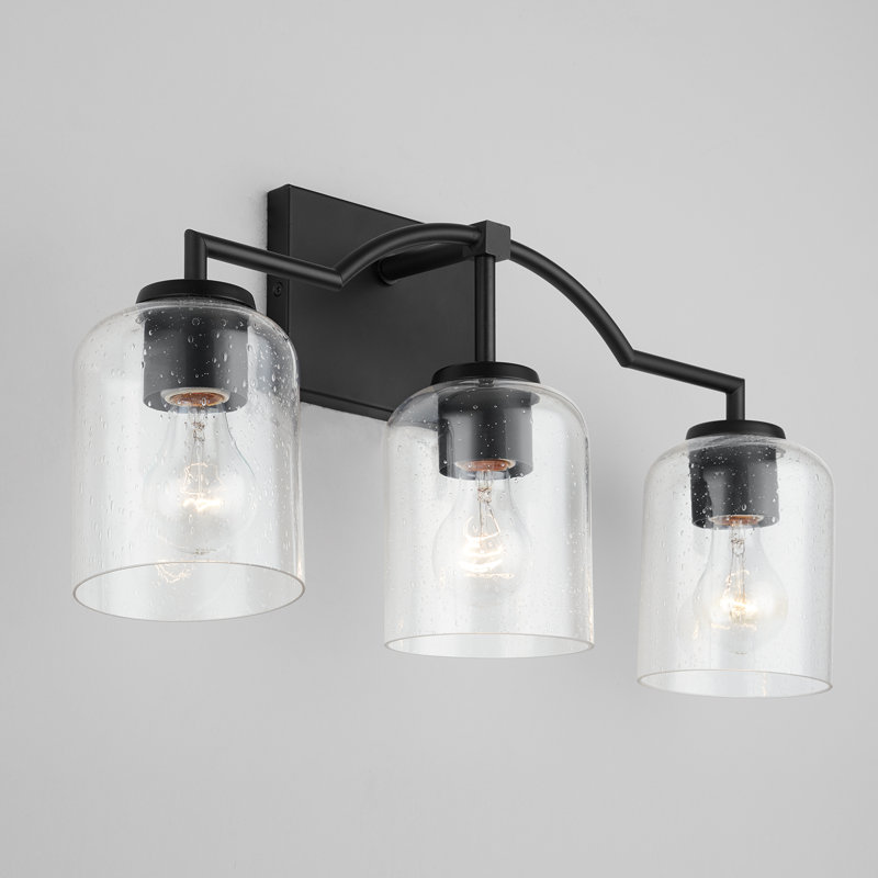 Ahern 3 - Light Dimmable Vanity Light, Matte Black