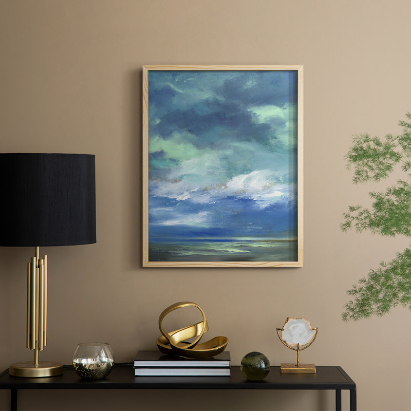 «Island Morning», reproduction encadrée - bois massif, H 30 po x l 24 po