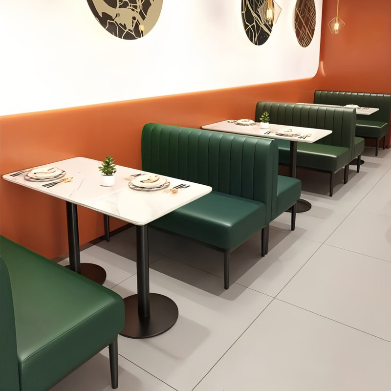 Banc rembourré en similicuir Meegan