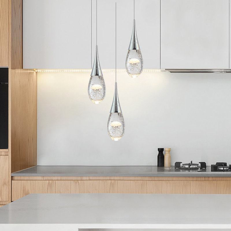 Gulnaj 1 - Light Chrome Jellyfish LED Single Pendant
