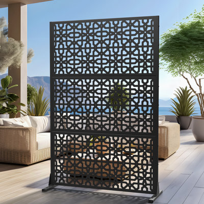 Metal Privacy Screen Panel Pattern by Dovelina
