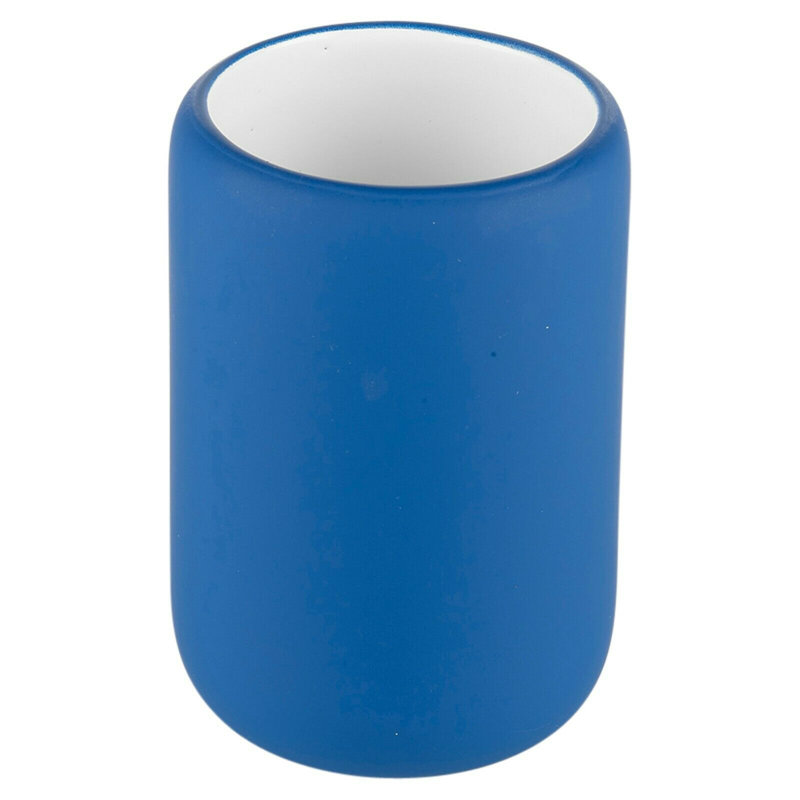 Jainil Ceramic / Porcelain Toothbrush Holder, Blue