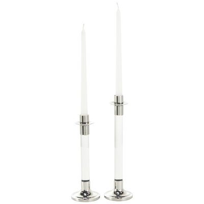 11'' H Stainless Steel Tabletop Candlestick